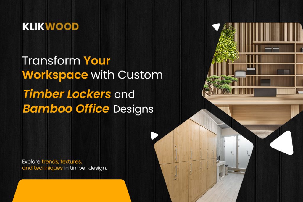 Custom timber lockers for your workspace