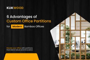 Custom Office Partition for modern bamboo offices