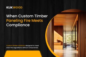 custom timber paneling for office