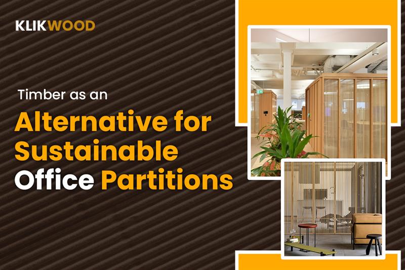 Sustainable office partitions from Klikwood 