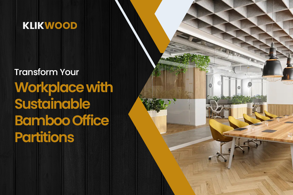Sustainable Bamboo Office Partitions for your office.